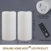 HOME MOST Pack of 2 Large Outdoor LED Pillar Candles
