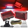 Partsam 6" Rectangular LED Combination Tail Lights Kit Red, 12V