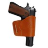 New Barsony Saddle Tan Leather Yaqui Style OWB Holster for