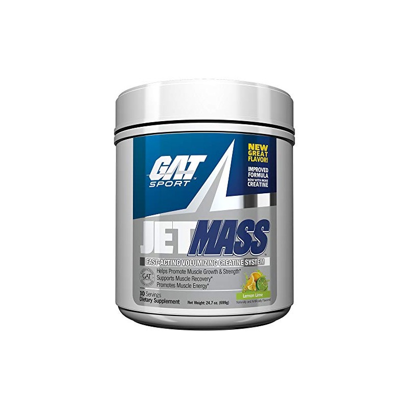 GAT Sport Jet Mass 30 Serve Creatine System, Lemon Lime,