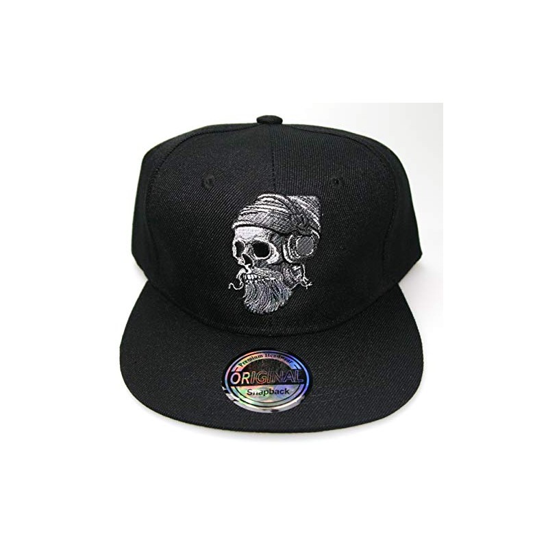 beybey Snapback Cap with Skull Pattern Cool Design for a