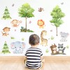 Safari Wall Stickers Baby Wall Decals for Nursery Jungle Animal