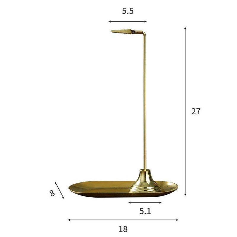 (TUISKU) Incense Holder Hanging Plate Brass Incense Holder Living Room