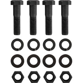 Buyers Products 8520 Replacement Pintle Hook/Combination Hitch Mounting Kit, Four 1/2". x 2" Grade 8 Bolts, Hex Nuts,Heavy Lock Washers, and Flat Washers