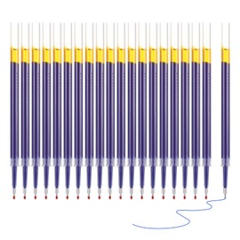 M&G Gel Pen Refills 0.5mm Needle Fine Point, 20 Pack Smooth Quick Dry Blue Gel Ink Pen Replace Refills for Retractable Click Pen, Office Study Classroom Supplies, 4.3"