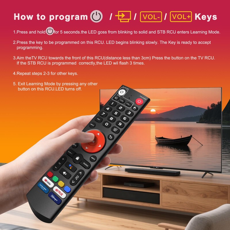 V3 Plus/Pro Voice Remote Control Compatible for Vseebox V5 Pro