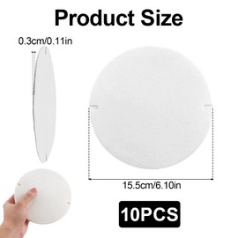 10 Pieces Stove Pipe Gasket & Stove Fireplace Seal - Heat Resistant Sealing Paper Set, Seals for Stove Pipe, Smoke Pipe Seal Insulation (High Temperature)