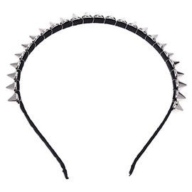 Pyatofyy Silver Metal Stud Rivet Spike Headband Hair Band Aliceband Punk Girl