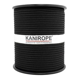 Kanirope® Polypropylene Rope Multibraid 4 mm 100 m Black (1811) 16x Braided