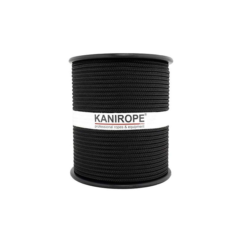 Kanirope® Polypropylene Rope Multibraid 4 mm 100 m Black (1811)