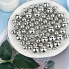 Cusmation 300 Pcs Silver Polished Floating Beads & 1600 Pcs