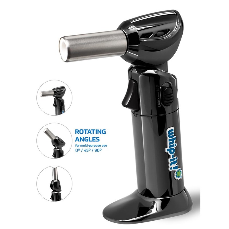 Whip-It! Flex Torch, Black Chrome