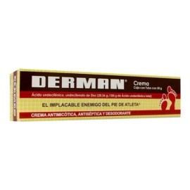 Derman Crema Antimicótica Antiséptica Y Desodorante Pies 50g