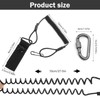 Chingcoo Tactical Lanyard, Spiral Key Ring, Elastic Spiral Cable, Tactical