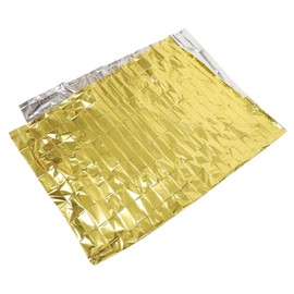 KICHOUSE 10pcs Thermal Insulation Emergency Blankets for Outdoor Survival Windproof Foil Rescue Blankets Compact and Lightweight for Camping Hiking and Events