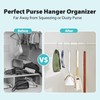 Myfolrena ハンドバッグハンガー バッグフック クローゼット 12個パック ハンドバッグハンガーオーガナイザー メタルSフック Lサイズ クローゼットロッドフック ハンドバッグ