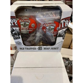 old trapper Hot N Spicy Beef jerky 10 ounce fresh delivery 2 Bags 20 Ounces