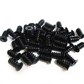 Easycargo PC Case Fan Screws for 60mm, 70mm, 80mm, 90mm, 92mm, 120mm, 140mm (50 Pack Black)