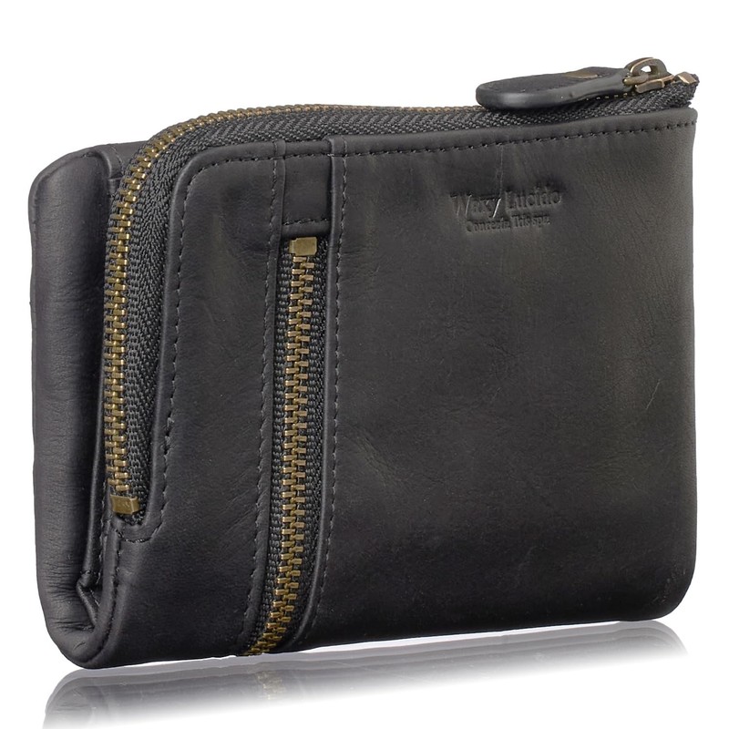 [CHRISTIAN BELETT] Italian Tris Waxy Cowhide Leather Men's Bifold Wallet,