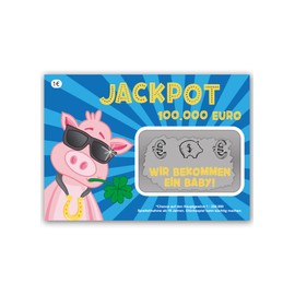 Joli Coon Joli Coon Lotto Jackpotlos - Wir bekommen ein Baby - Schwangerschaft verkünden mit Scherzlosen