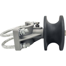 Jake Sales Cantilevered Gate Rollers, Cantilevered Rollers, Rolling Cantilever, Slide Gate Roller Hardware, for Round 6-5/8"" Post, 2-3/8"" Chain Link Fence Gate Frame - Nylon Roller w/Cover, Black