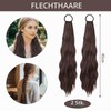 2 Pieces Hair Extensions Braid, Dark Brown Hair Extensions Braid