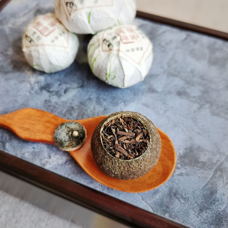 Teavivre ® Xinhui Green Mandarin Orange Ripened Pu-erh Tea Chinese