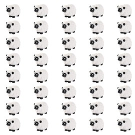 HINFHI 40 Sheep Ornaments, Cute Mini Animals, Creative Resin Ornaments, Multi-Purpose, Miniature Landscape Decoration, Diy Handicrafts.