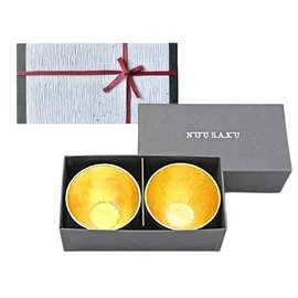 Nocaku Gui Cup Gold Foil Set of 2 (Wrapping with Washi Paper) Ggold 2