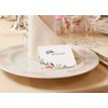 50 Premium Place Cards 300 mg with Elegant Flower Motif