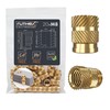 ruthex® threaded insert M8 (20 pieces) | RX-M8x12.7 Brass Threaded