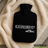 Huuraa Wärmflasche Klassenlehrer mit Herz Geschenk 1,8 Liter Black Classic