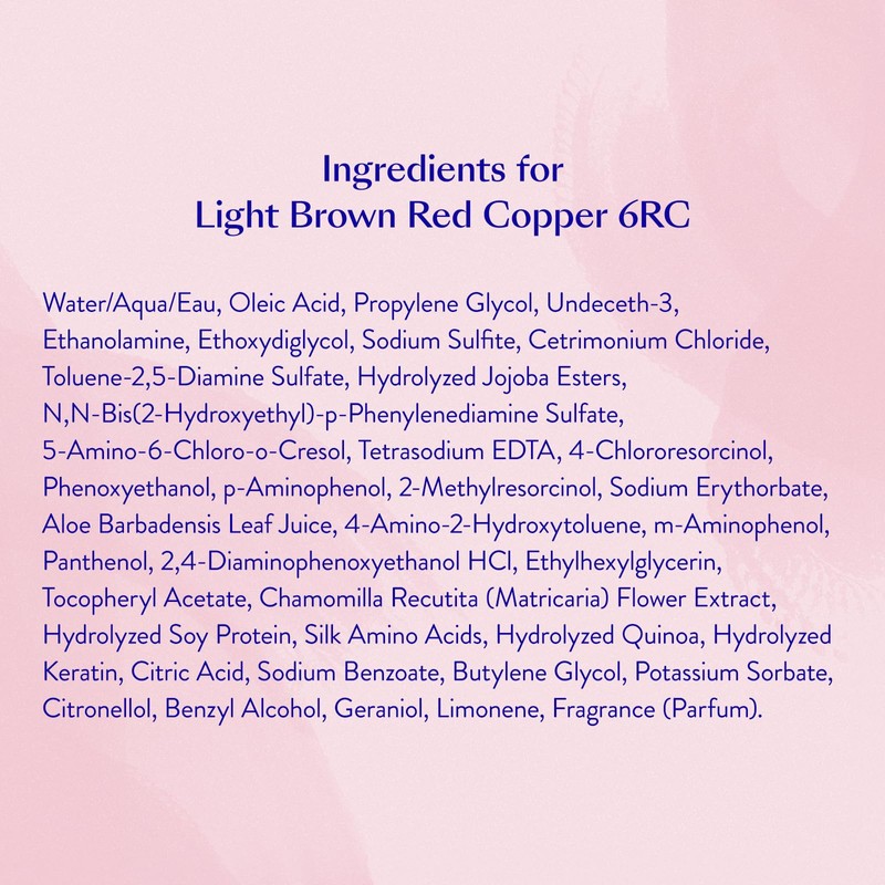 eSalon Permanent Hair Colour Set in Light Brown Red Copper