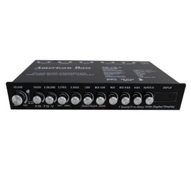 American Bass High End 7 Band Equalizer Voltage Display