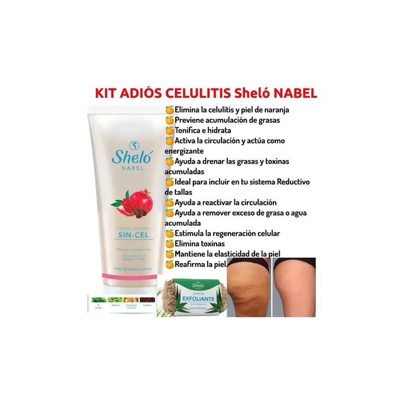 3 Crema Sin-cel Reafirma, Moldea & Anticelulitis + Regalo