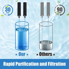 2 Pack Purifier Replacement Filters for BB9-2 Water Filters Replacement, Compatible with Berkey Gravity Filtration System, Replacement for Berkey Black Filter