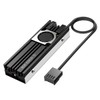 ineo Aluminum M.2 2280 SSD Heatsinks with 20mm Fan and