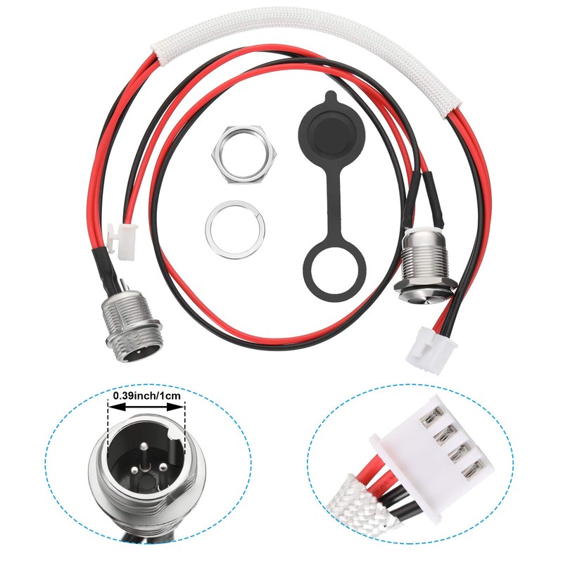 HESTYA 2 Packs Charging Port Replacement (3 Prong) Smart Self-Balancing
