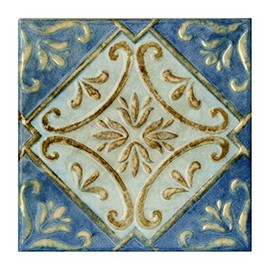 Design Tile 5.9 inches (150 mm) Square Ethnic No. 505