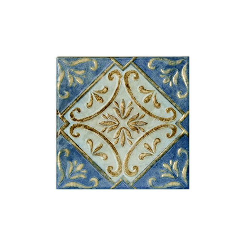 Design Tile 5.9 inches (150 mm) Square Ethnic No. 505