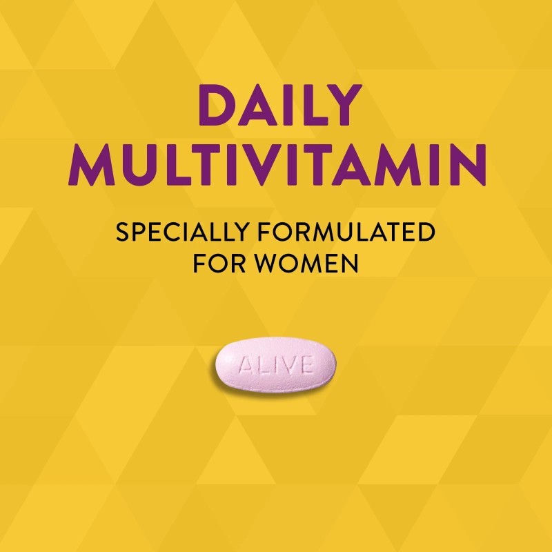 Alive! Women's Energy Complete Daily Multivitamin Tablets, 50 Count