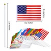 UGrandF 200 Pack World Country Flags on Sticks, Mini Handheld