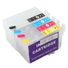4 Colors Ink Cartridge with Permanent Chip Printer Refill Ink