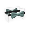 MAY-TIE Herren Fliege Set | Hochzeitsfliege vegan vorgebunden | Leinen