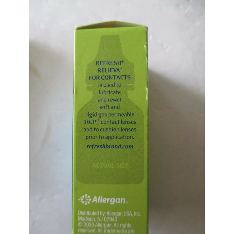 Refresh Relieva 8ml lot of 3 new expires 090425