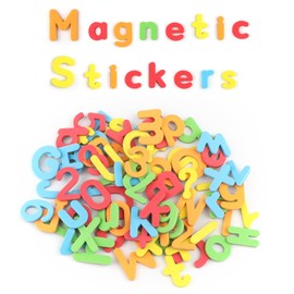 Magnetic Letters and Numbers for Children, OIHCAZ 105PCS Colorful Fridge Alphabet and Number Magnets, Magnetic Educational Toys for Kids Toddlers Learning Spelling Counting