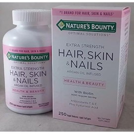 Nature's Bounty Hair Skin and Nails 5000 mcg of Biotin - 250 Coated Tablets
