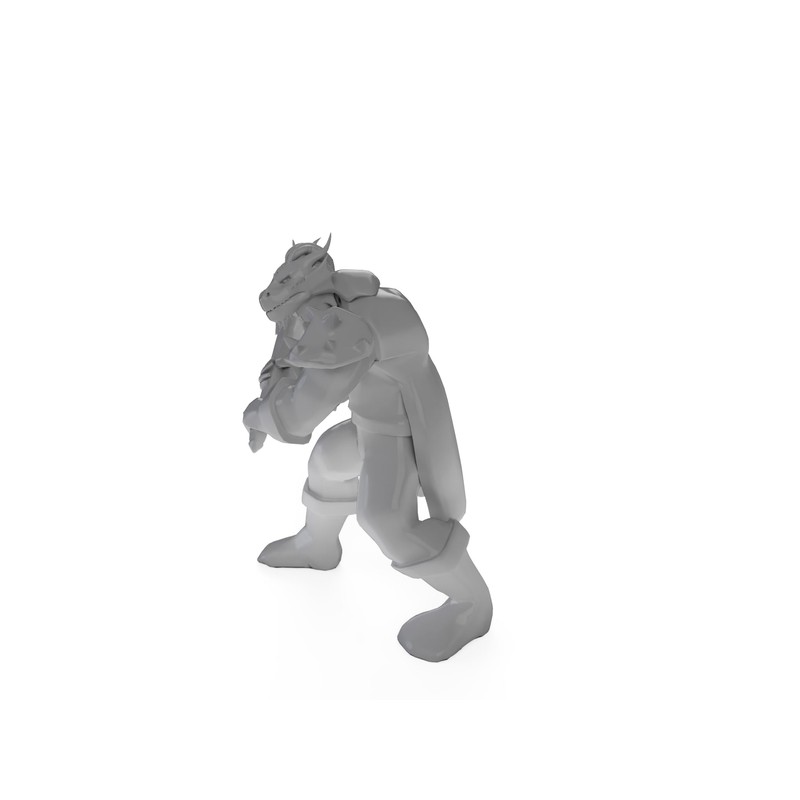 Dragonborn Regular Barbarian Tabletop DND Gaming Miniature