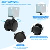 PATIKIL 2" Swivel Caster with 1" U Bracket, 360° Rotation