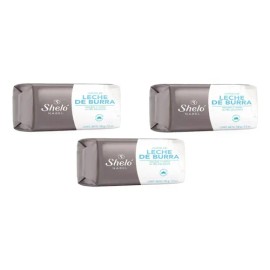 Jabón Leche De Burra Shelo Nabel 3 Piezas